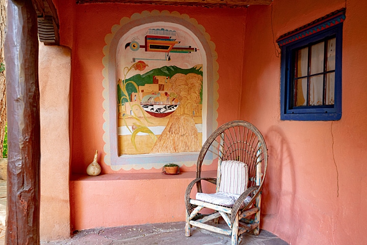 Porch at Adobe & Pines B&B Taos